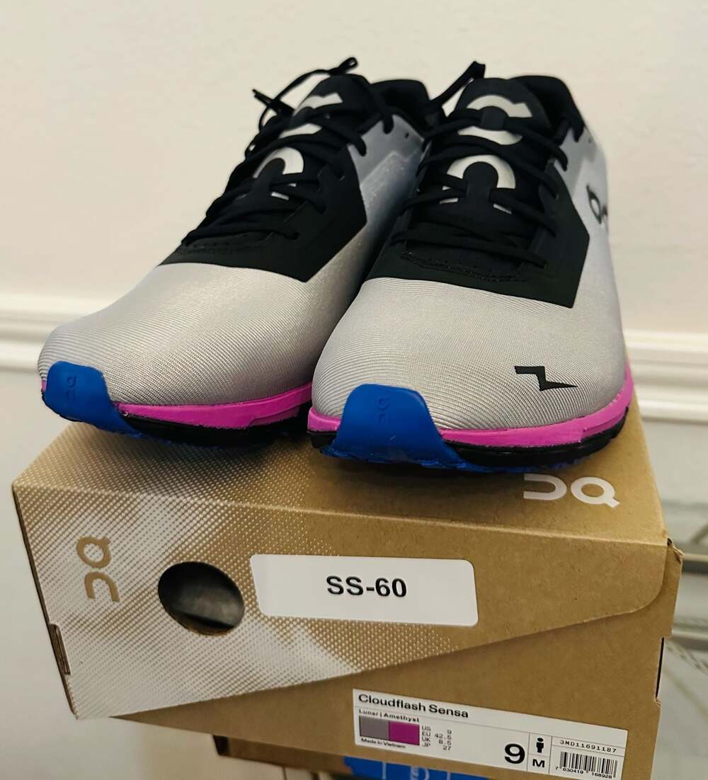 On Running Cloudflash Sensa Men's Running Shoes Lunar Amethyst Size 9